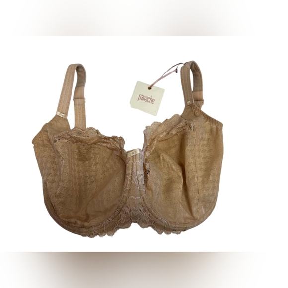Panache NWT Full Cup Envy Balconnet Bra Lace Nude Size 32JJ - Picture 1 of 6
